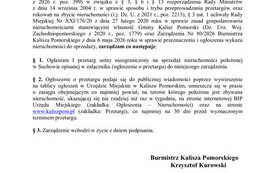 zarządzenie nr 102-2026 I przetarg ustny nieograniczony Suchowo