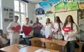 Galeria aktualności Walentynki &nbsp;w kaliskim Zespole Szk&oacute;ł 8