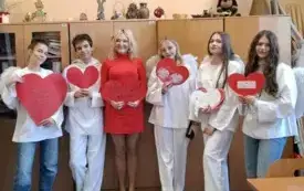 Galeria aktualności Walentynki &nbsp;w kaliskim Zespole Szk&oacute;ł 16