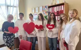 Galeria aktualności Walentynki &nbsp;w kaliskim Zespole Szk&oacute;ł 17