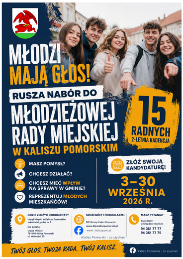 Młodzieżowa Rada Miejska &ndash; rusza nab&oacute;r kandydat&oacute;w na lata 2026&ndash;2028!