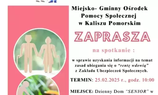 Zdjęcie do RENTA WDOWIA- SPOTKANIE INFORMACYJNE