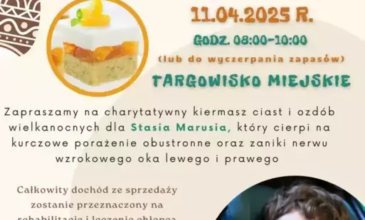 Zdjęcie do Kiermasz ciast i ozd&oacute;b świątecznych dla Stasia